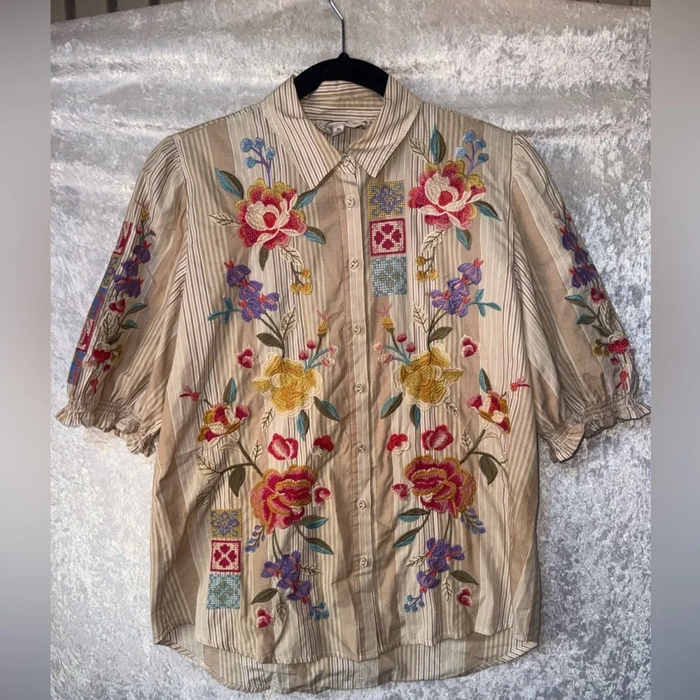 Johnny Was button front